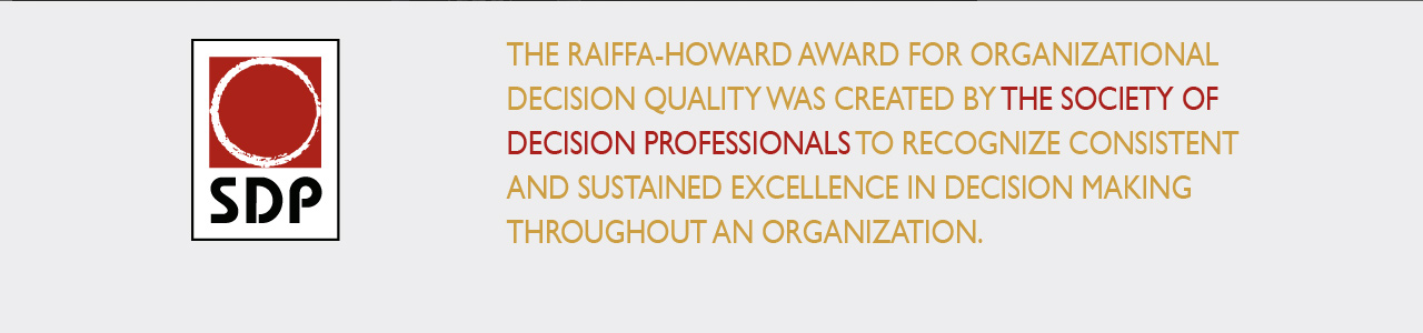 The Raiffa-Howard Award